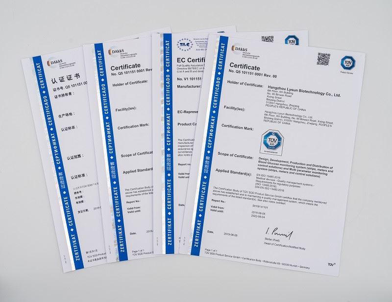 Home Blood Sugar Test Kit - Certification