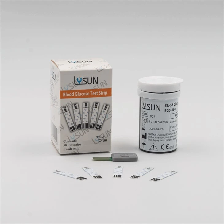 LYSUN EGS-101 Blood Sugar Test Strips For Intelligent Glucose Analysis Instrument