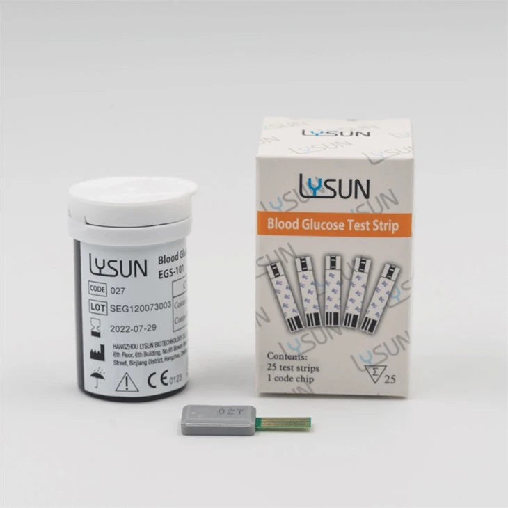 LYSUN EGS-101 Blood Sugar Test Strips For Intelligent Glucose Analysis Instrument