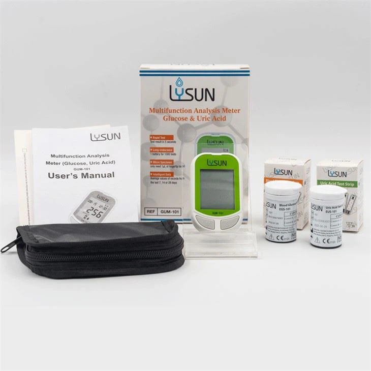 Multifunctional Analysis Meter Glucose & Uric Acid 2-in-1 Meter