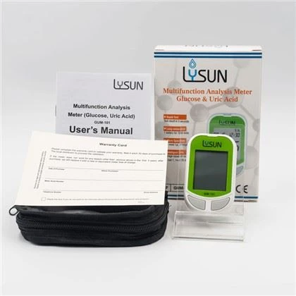 Contor multifuncțional pentru glucoză din sânge și acid uric LYSUN