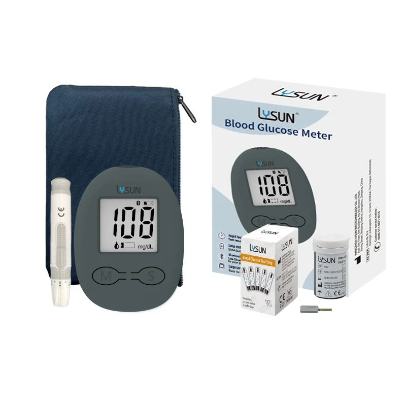 Control Bluetooth Lysun Monitor glicemiei Test de analiză a zahărului din sânge