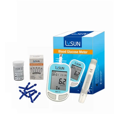 Monitor de glucoză din sânge pentru diabet zaharat aprobat de CE Lysun Glucometrul din sânge Clinic de îngrijire la domiciliu